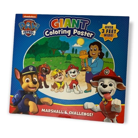 Paw Patrol | Toys | Paw Patrol Giant Coloring Poster 3 Ft Wide Nwt Ty44 ...